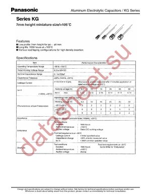 ECE-A1HKG220 datasheet  